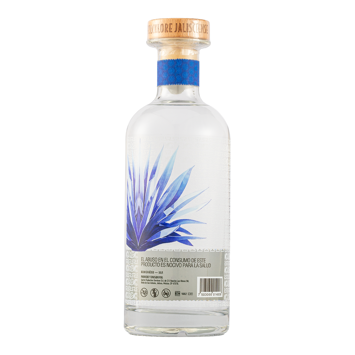 Tequila Folcklore Jalisciense Blanco 750 Ml