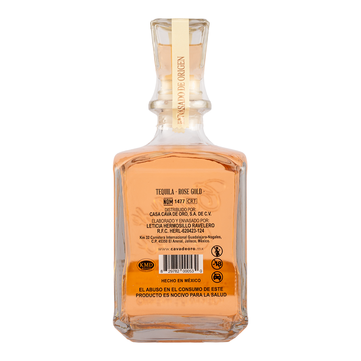 Tequila Gran Cava de Oro Joven Rose Gold 750 Ml