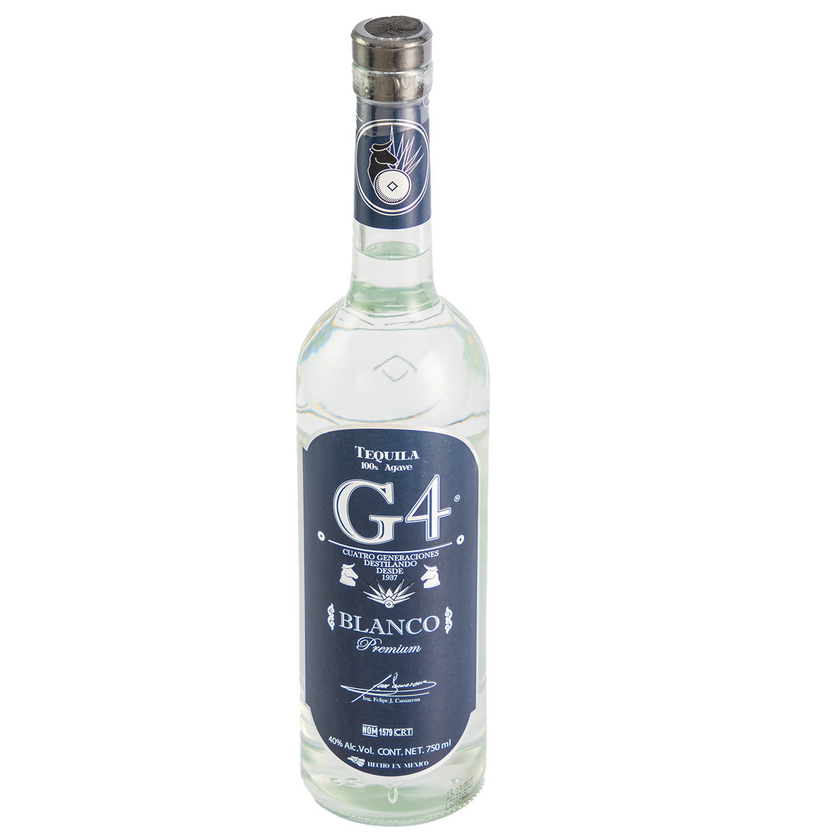 Tequila G4 Blanco Premium 750 Ml