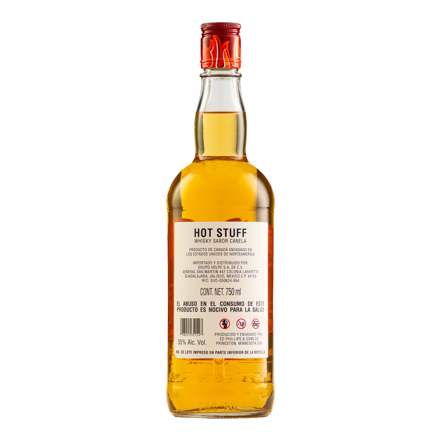 Whisky Hot Stuff Cinnamon Flavored 750ml