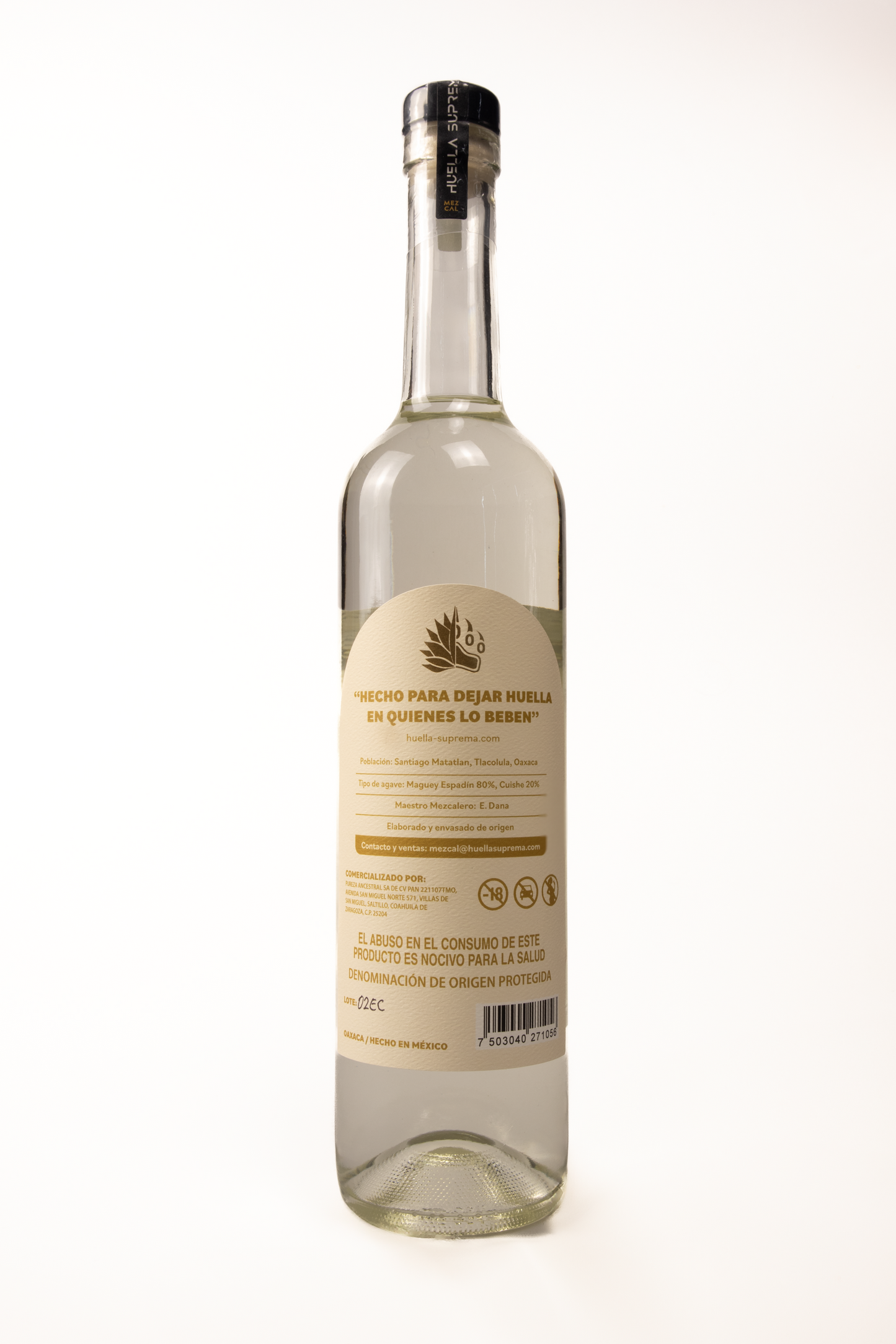 Mezcal Artesanal Huella Suprema Ensamble 750 Ml