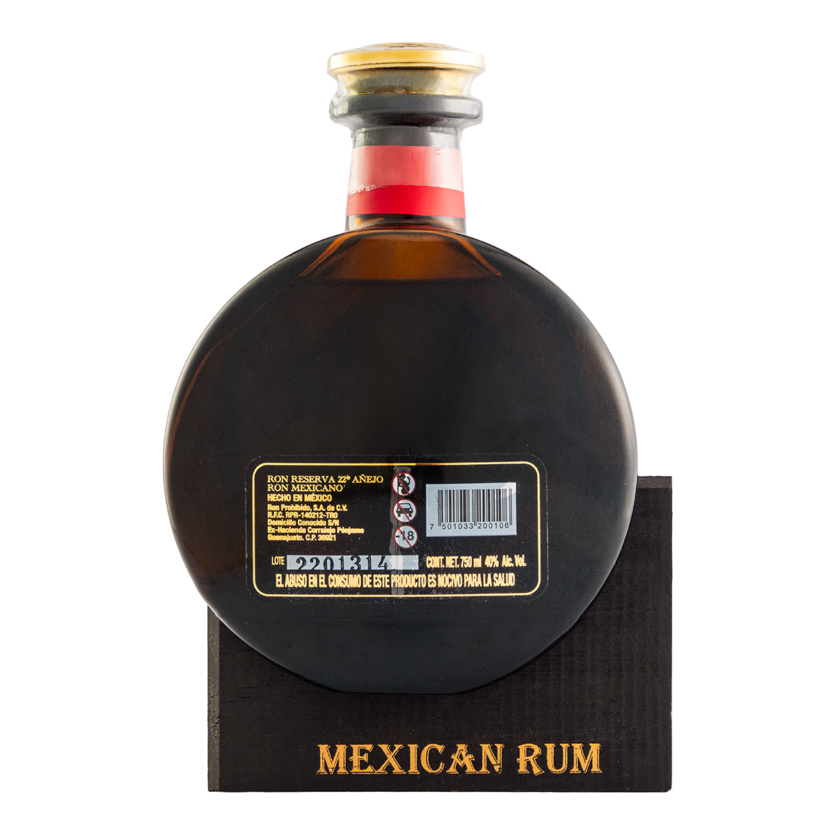 Ron Mexicano Prohibido Añejo Reserva 22 750 Ml