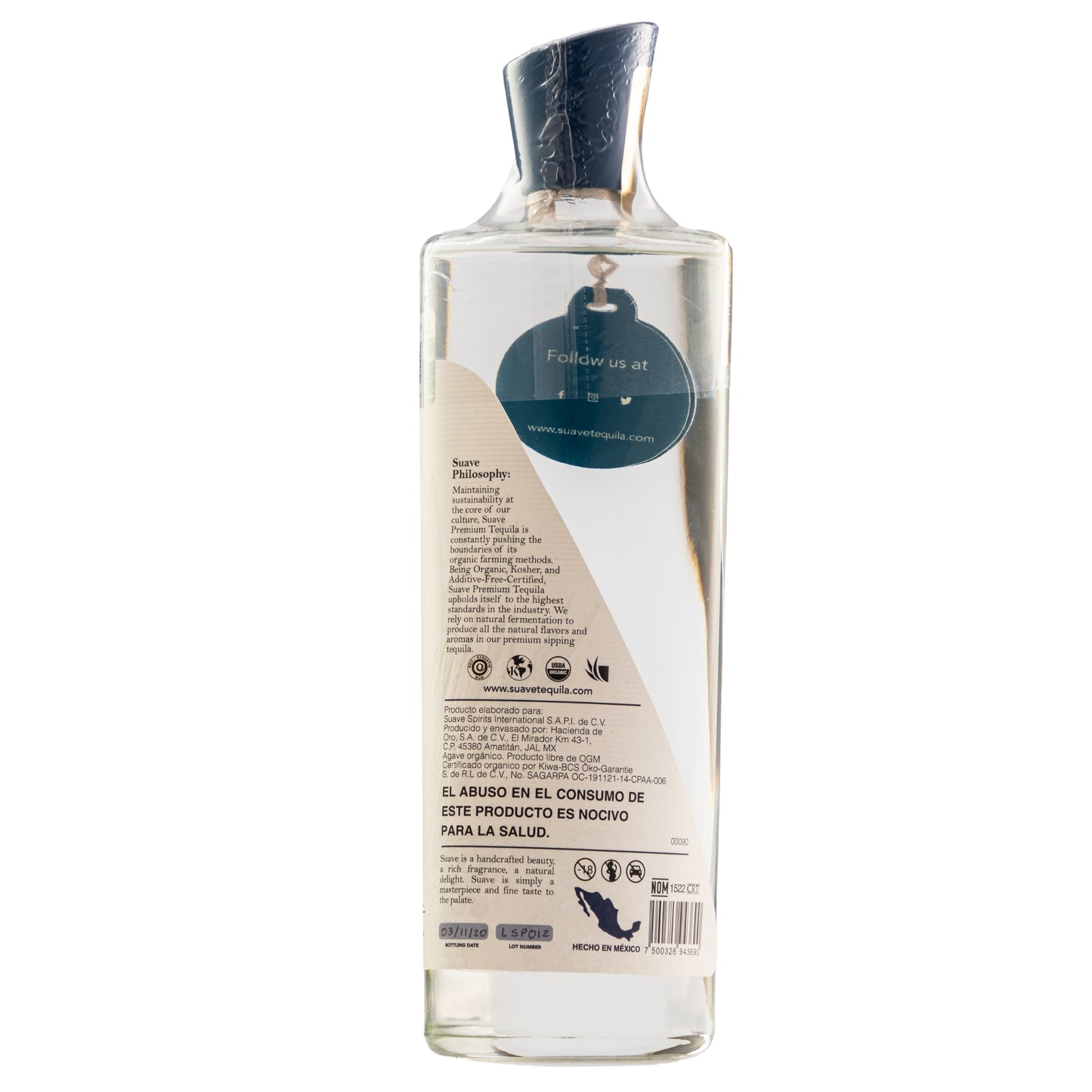 Tequila S Suave Blanco Premium 750 Ml