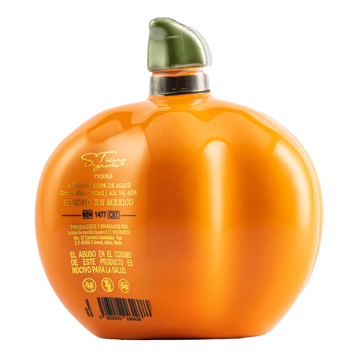 Tequila Tierra Sagrada Añejo Calabaza 100% Agave 750 Ml