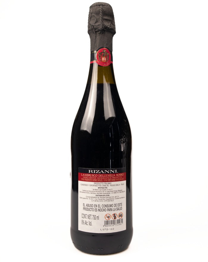 Vino Tinto Rizanni Lambrusco 750 Ml