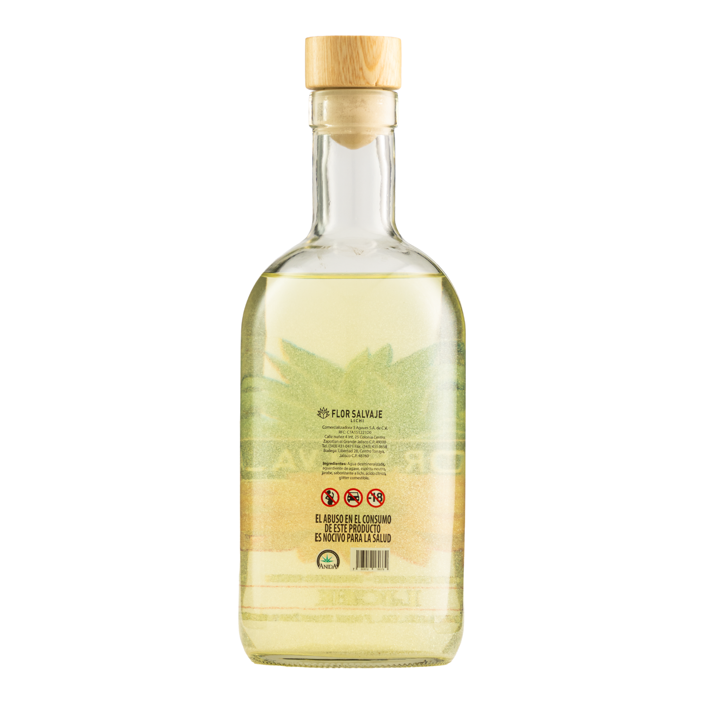 Licor De Agave Flor Salvaje Lichi 750 Ml