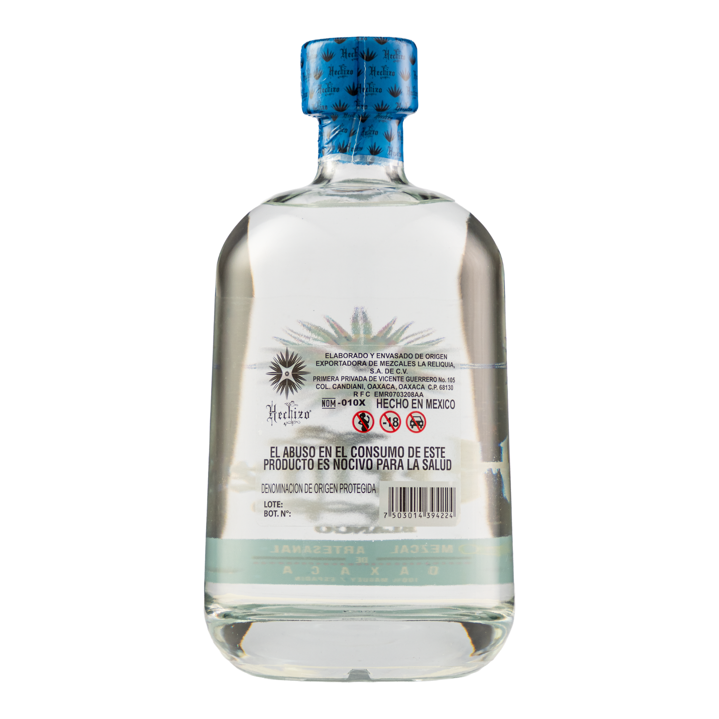 Mezcal Artesanal Hechizo Blanco 750 Ml