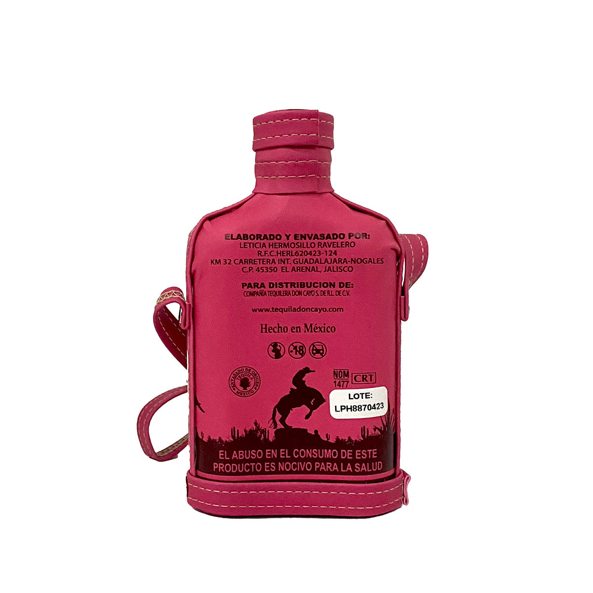 Tequila Artesanal Descarriado Blanco Ánfora Rosa 250 ml