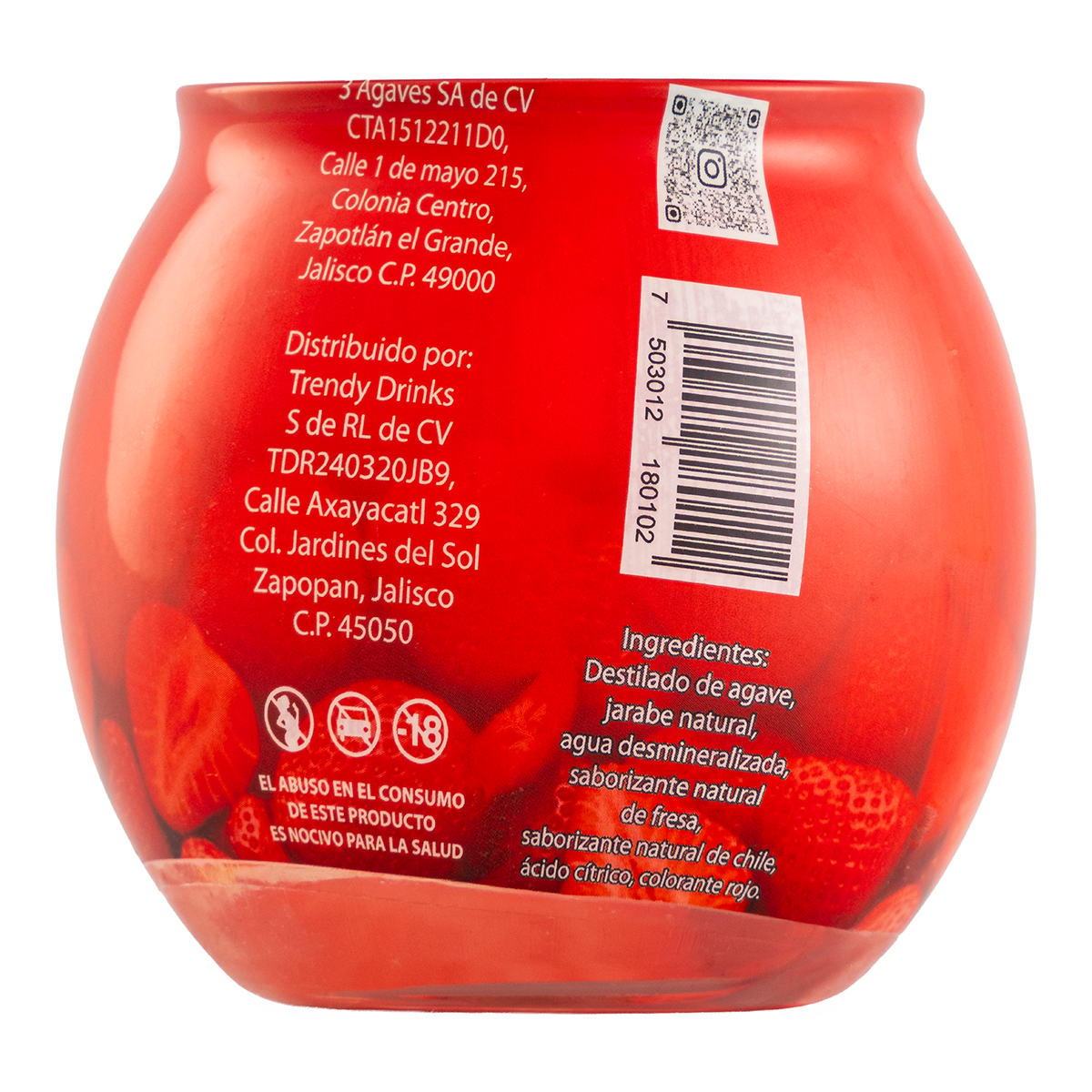 Bebida Trendy Soul Cocktail Balls Spicy Fresa 200 Ml
