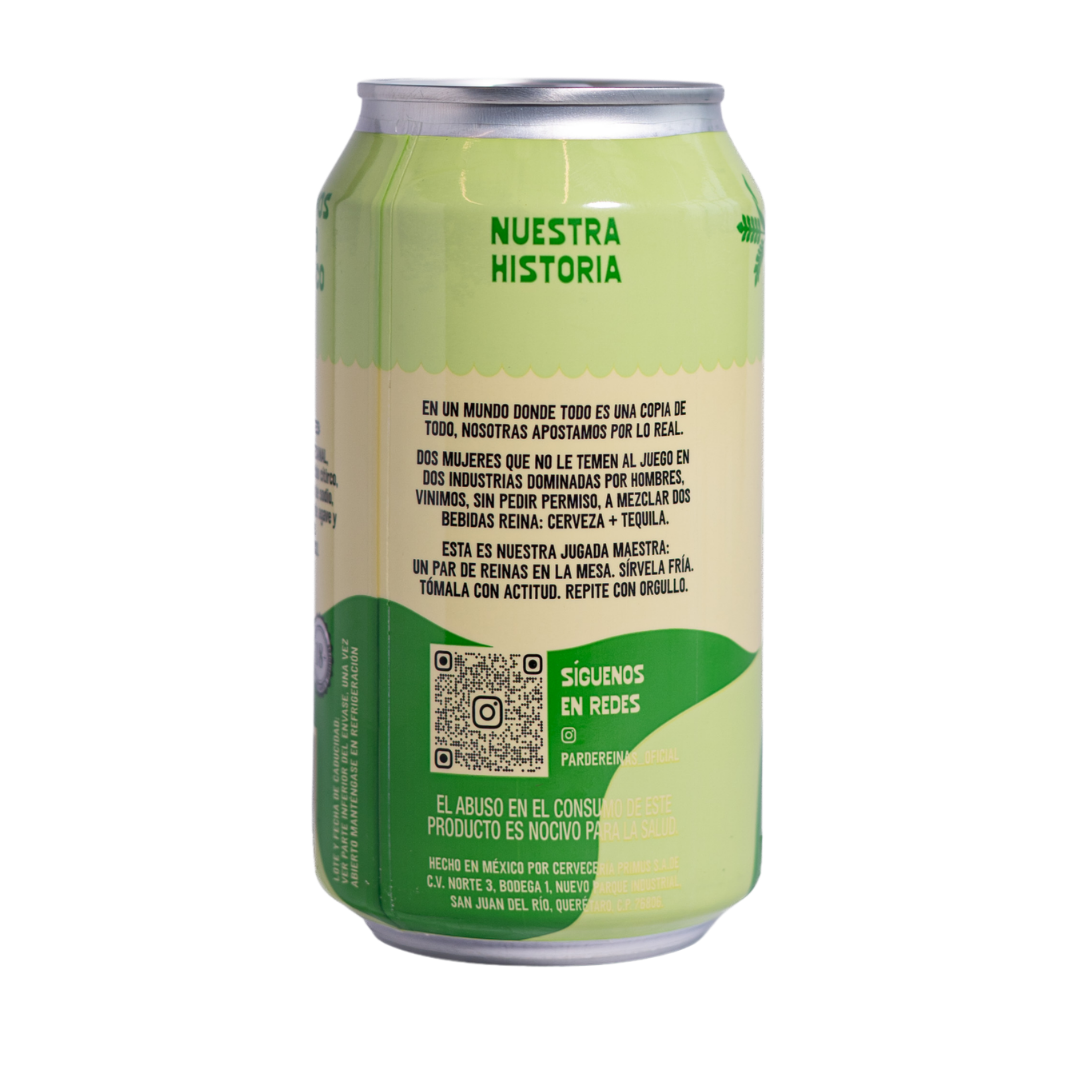 Bebida Par de Reinas Mexclada Limón y Sal Lata 355 Ml