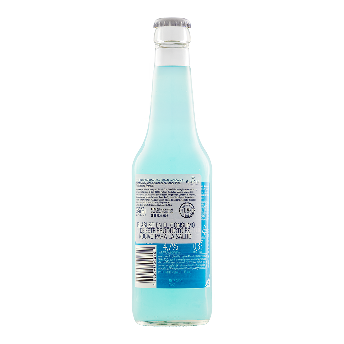 Bebida Le Coq Blue Lagoon 330 Ml