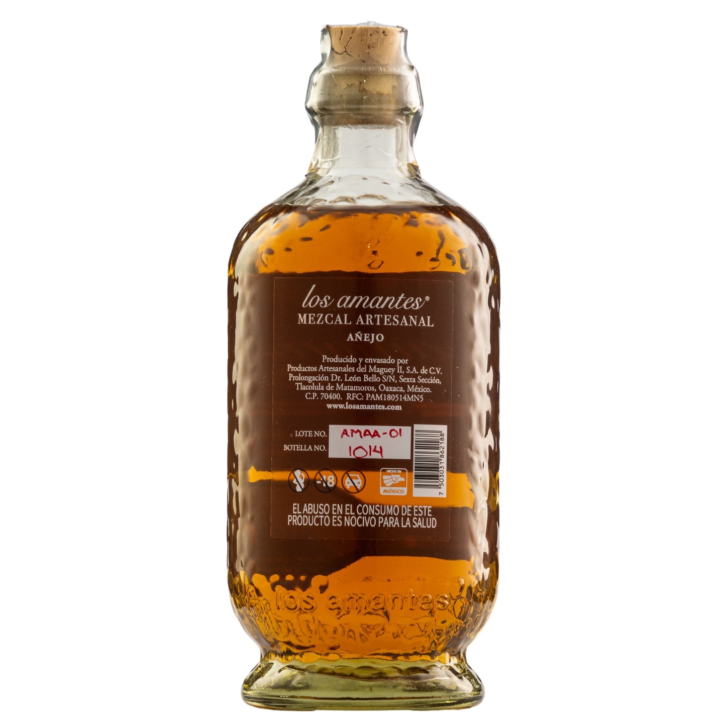 Mezcal Artesanal Los Amantes Añejo 700 Ml