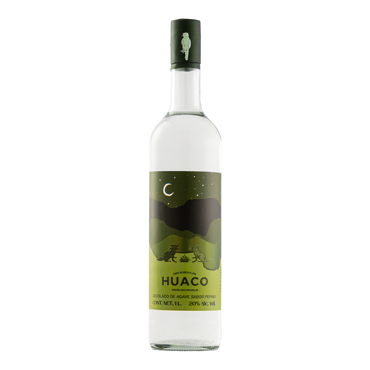 Destilado De Agave Huaco Pepino 1000 Ml