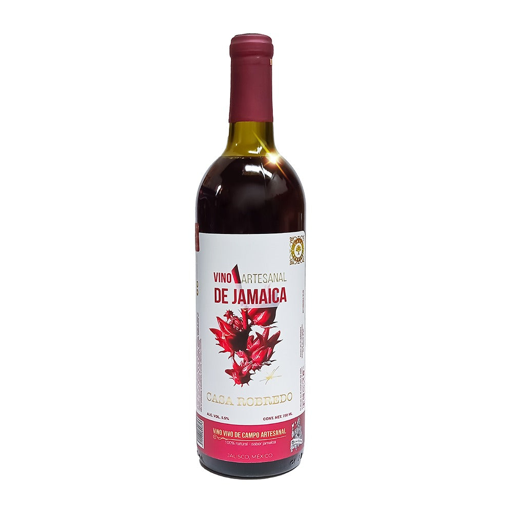 Vino Artesanal De Jamaica Casa Robredo 750 Ml