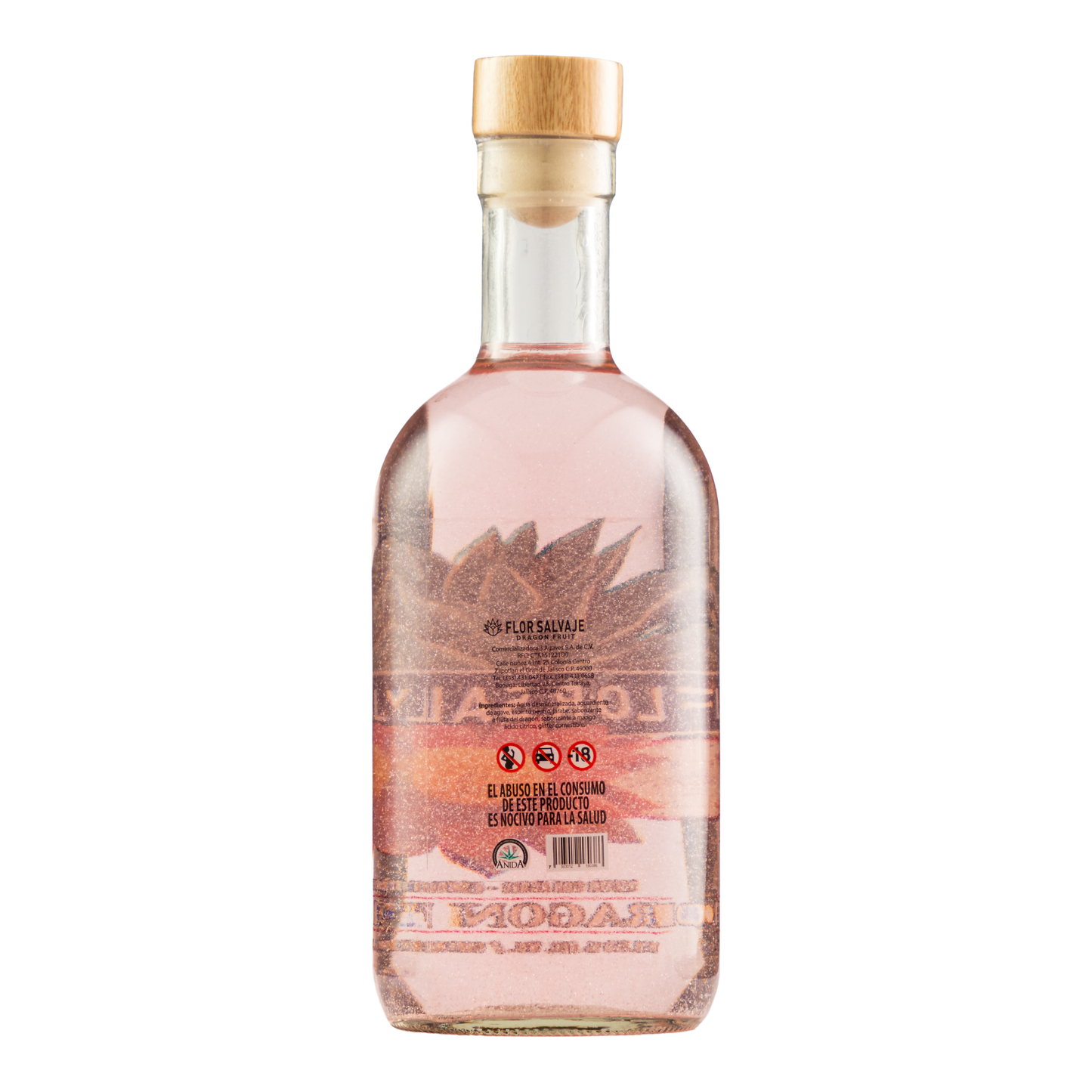 Licor De Agave Flor Salvaje Dragon Fruit 750 Ml