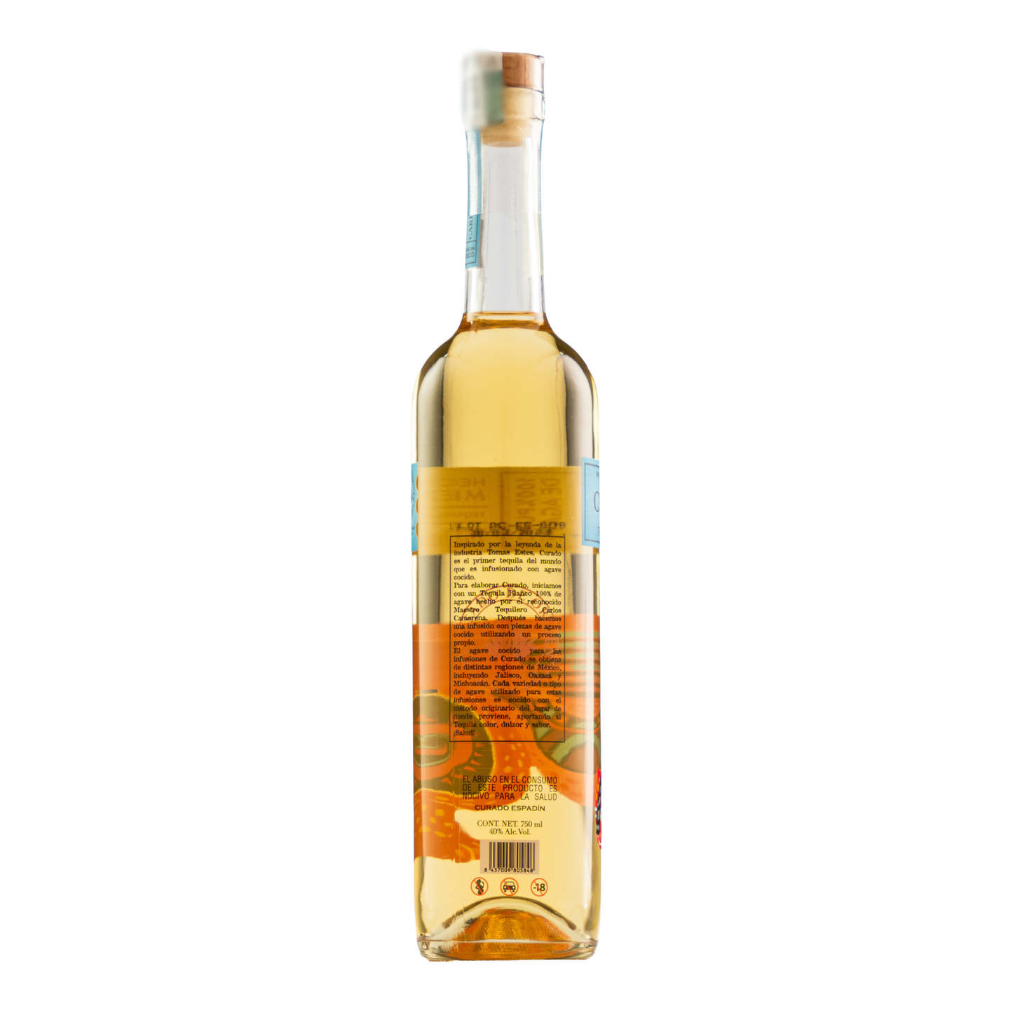 Tequila Curado Blanco Agave Espadín 750 Ml