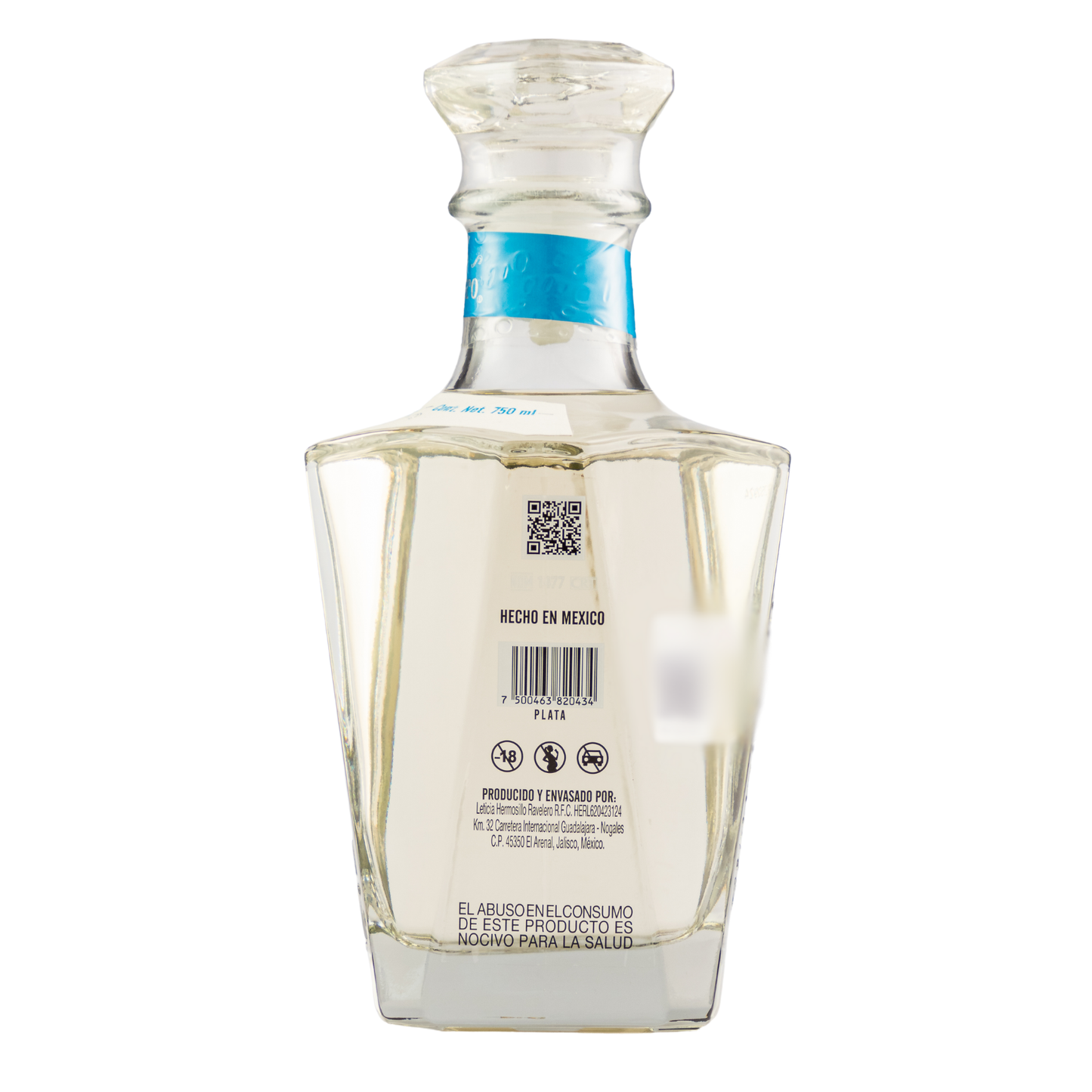 Tequila Lote Maestro Plata 100% Agave 750 Ml