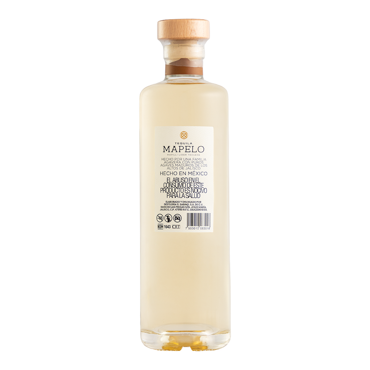 Tequila Mapelo Reposado 750 Ml