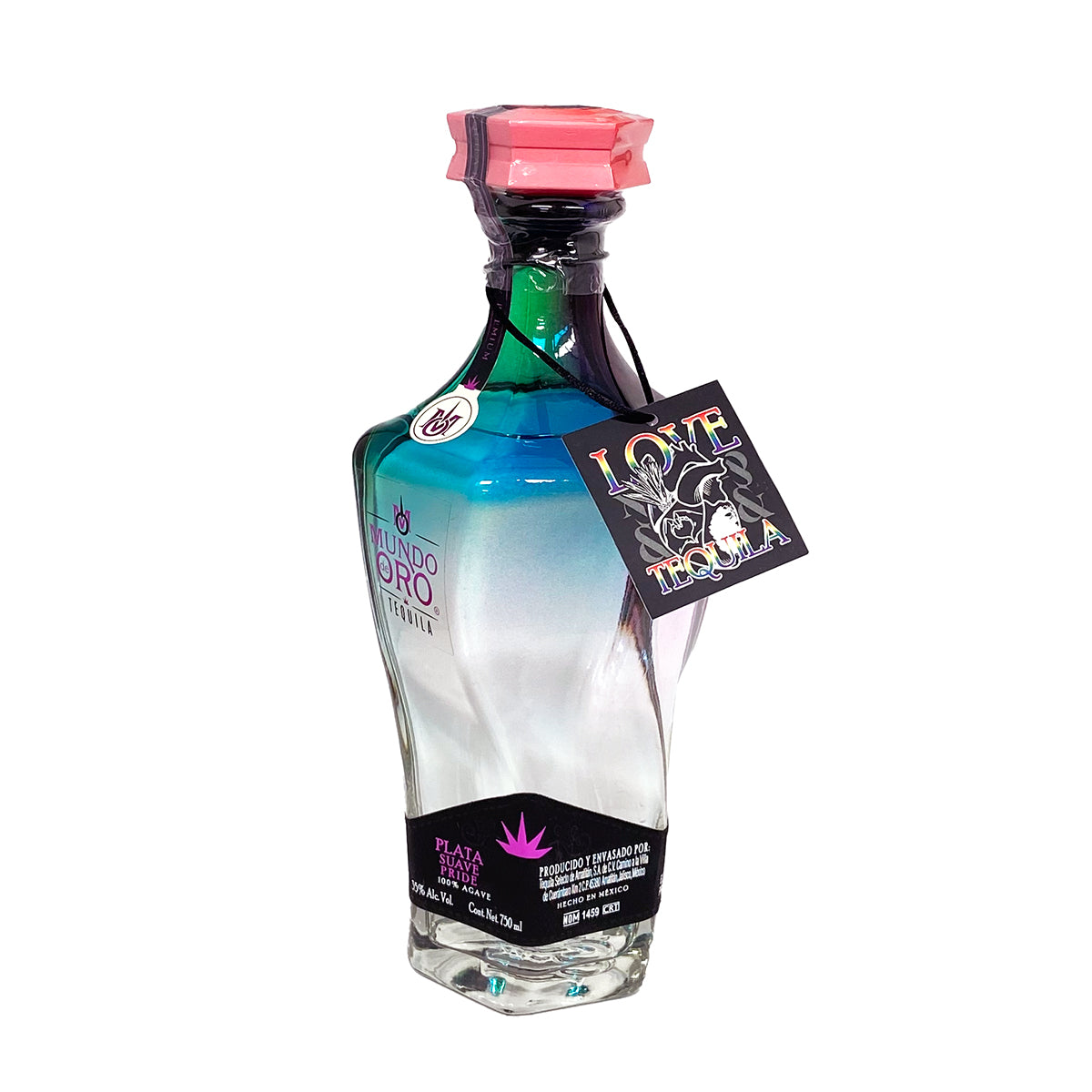 Tequila Artesanal Mundo De Oro Plata Suave Pride 750 ml