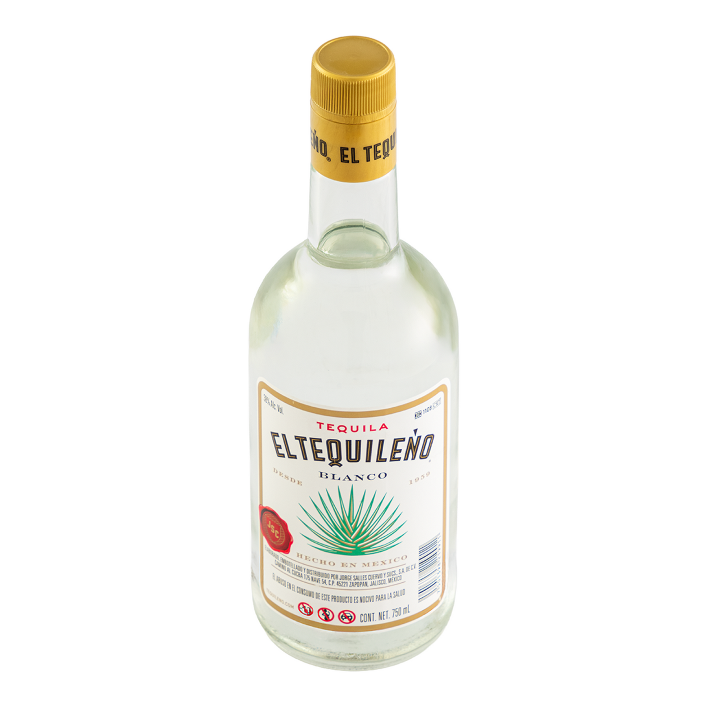 Tequila El Tequileño Blanco 750 Ml
