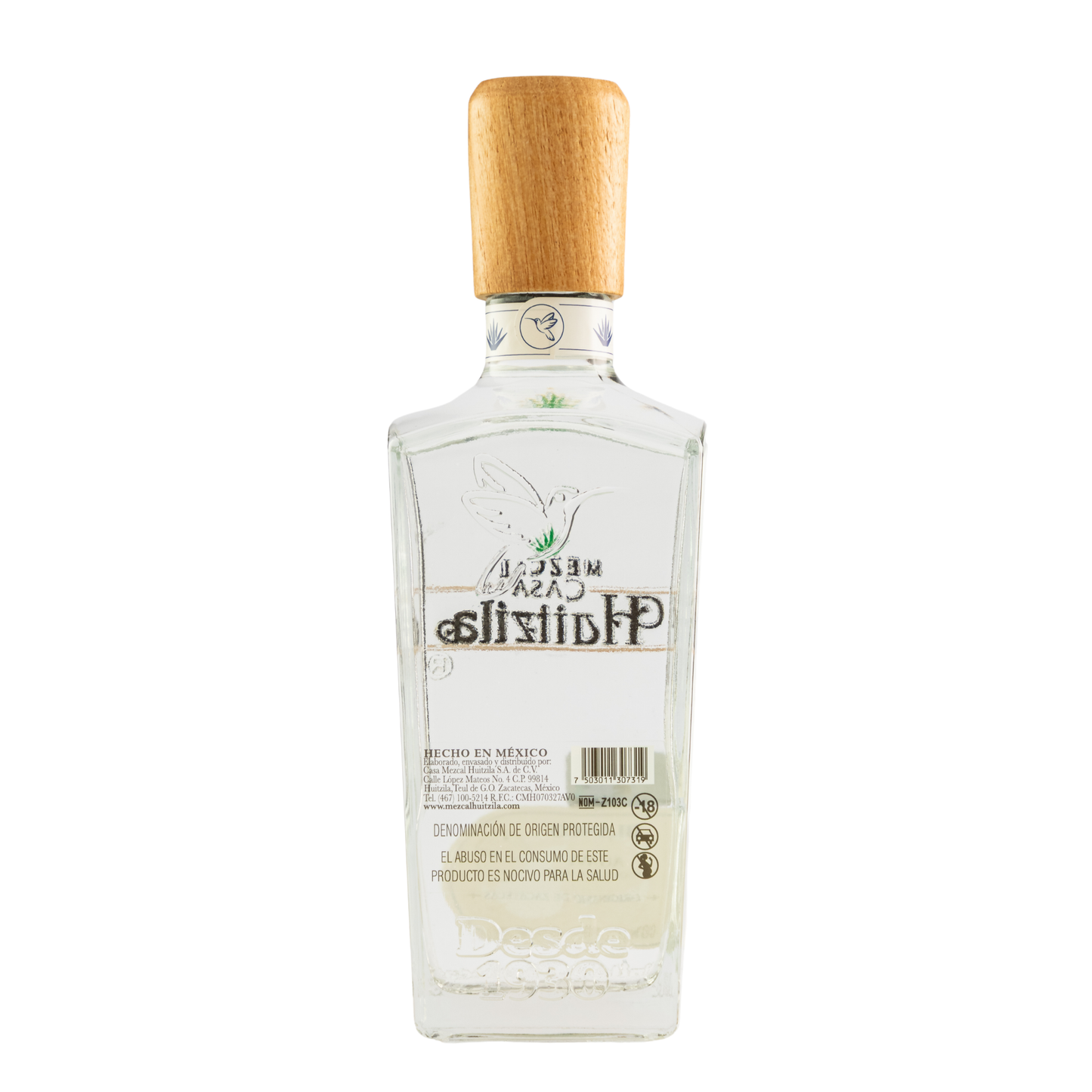 Mezcal Casa Huitzila Blanco 100% Agave 750 Ml