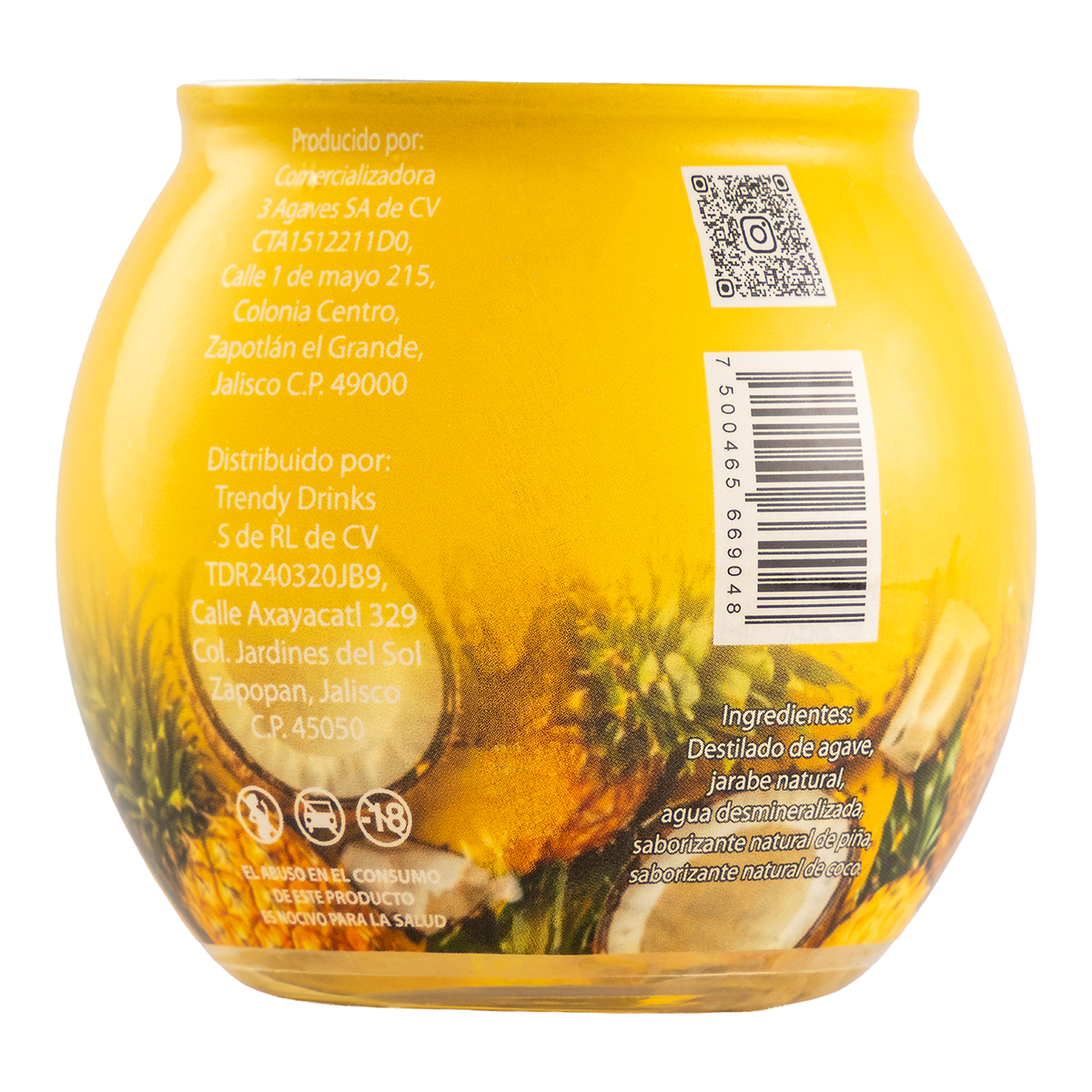 Bebida Trendy Soul Cocktail Balls Piña Coco 200 Ml