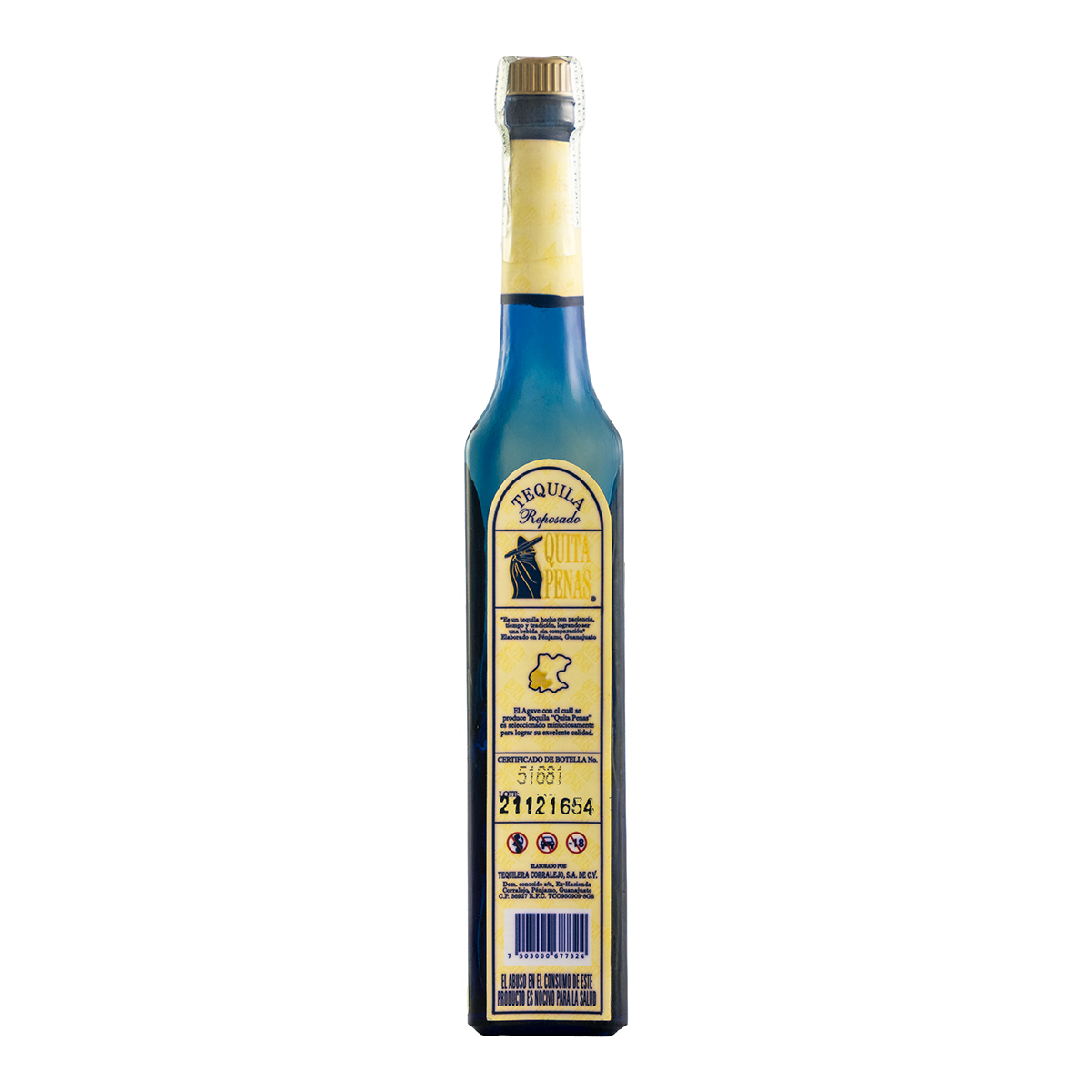 Tequila Quita Penas Reposado 100 Ml