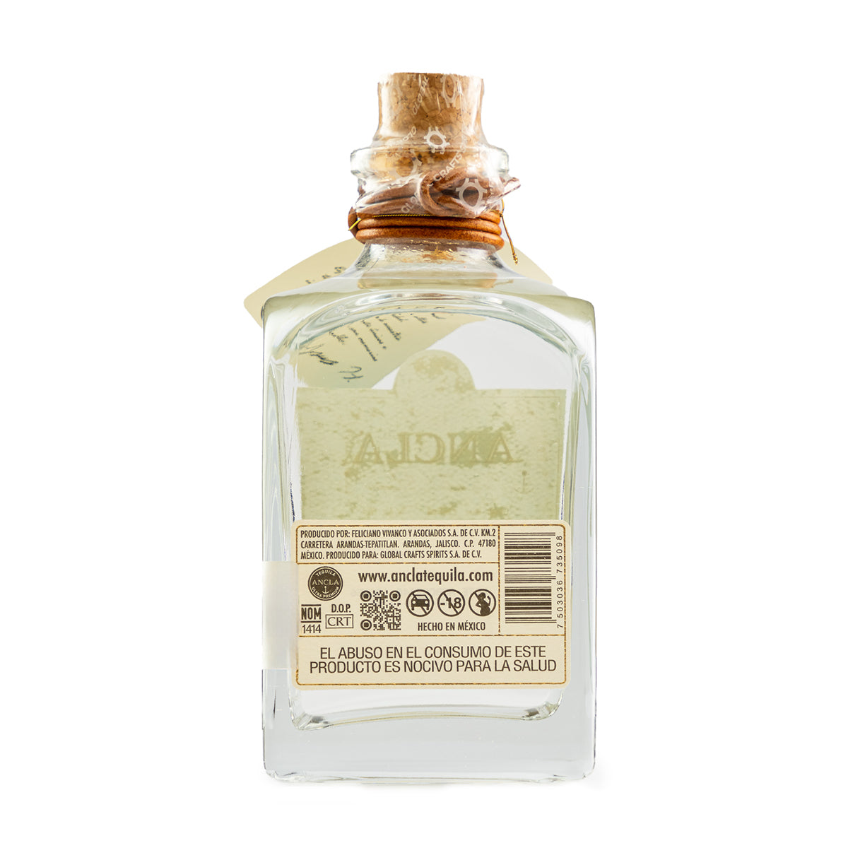 Tequila Ancla Blanco 35° 750 Ml