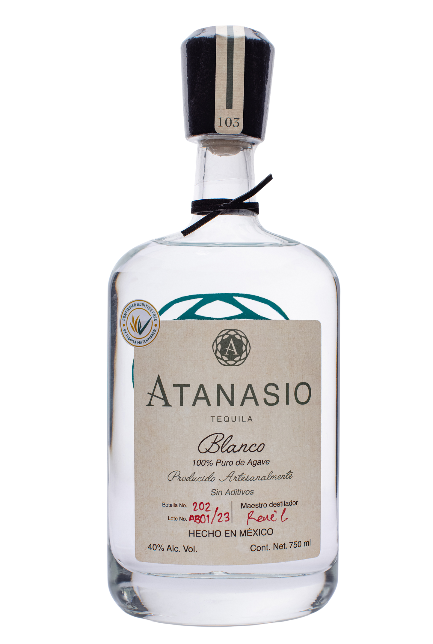 Tequila Artesanal Atanasio Blanco 750 Ml