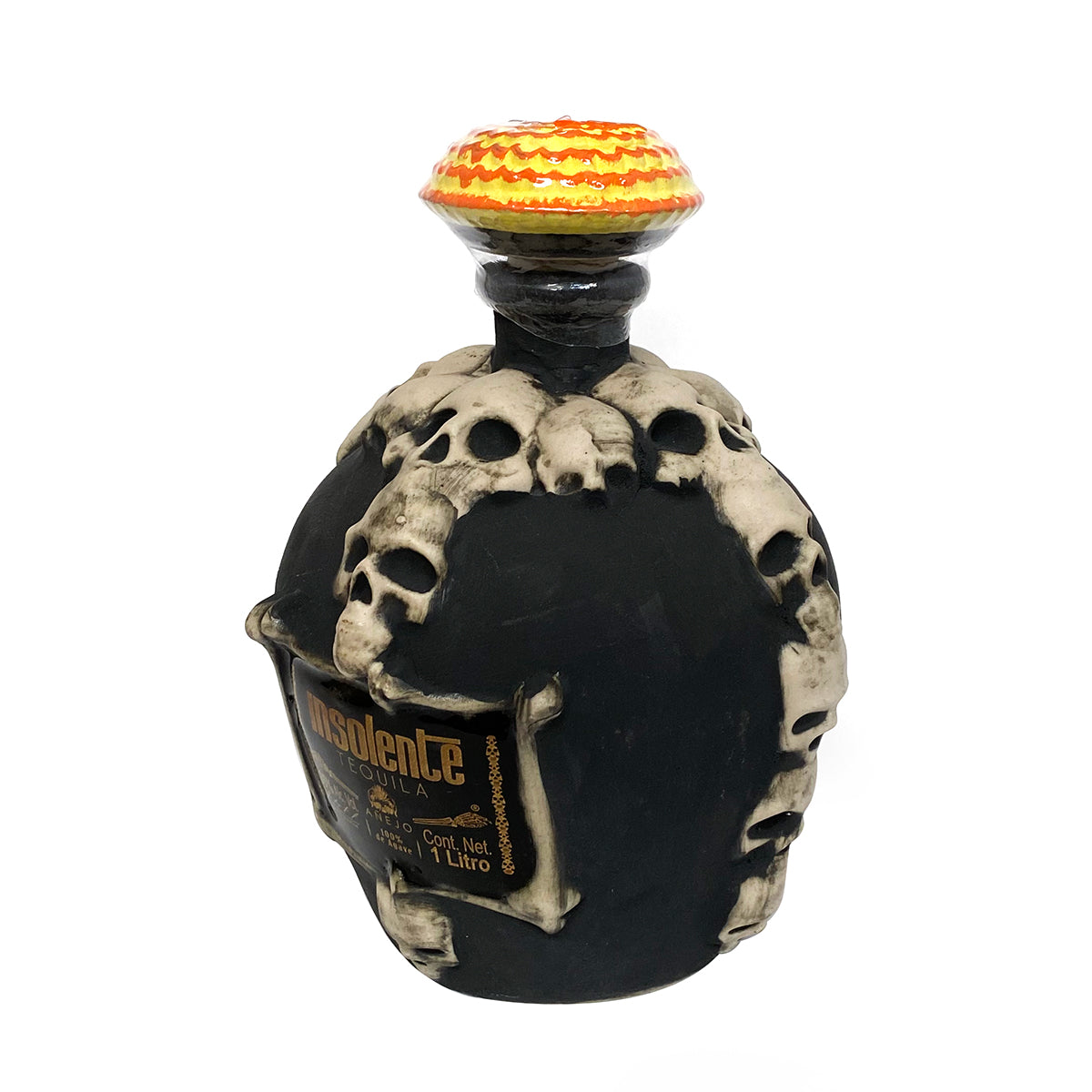 Tequila Insolente Añejo Cerámica Cráneos 1L