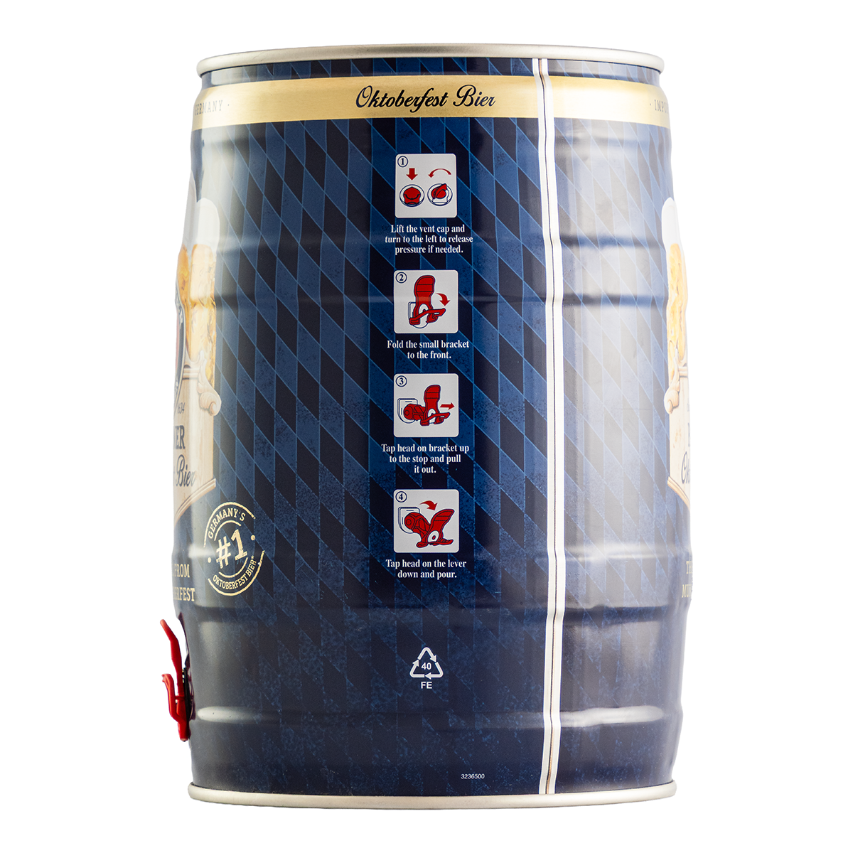 Cerveza Paulaner Oktoberfest Barril 5000 Ml