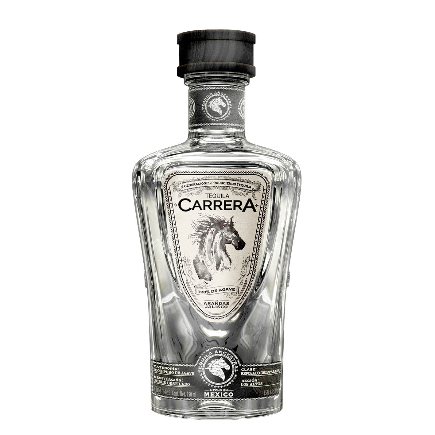 Tequila Carrera Reposado Cristalino 750 Ml