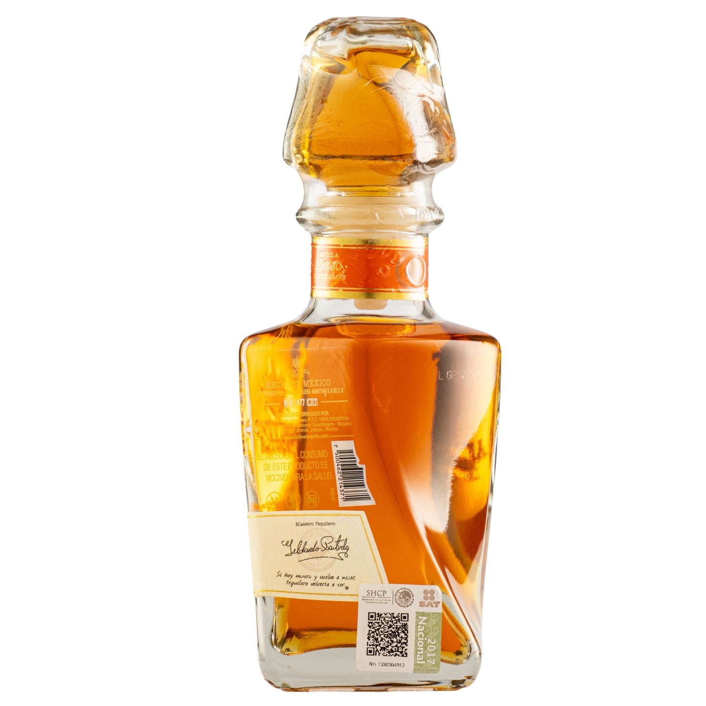Tequila Adictivo Añejo 100% Agave 375 Ml