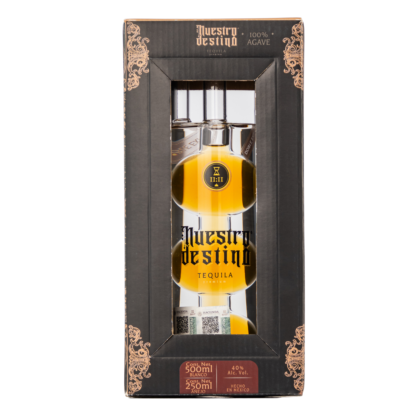 Tequila Nuestro Destino 500 Ml Blanco con 250 Ml Añejo