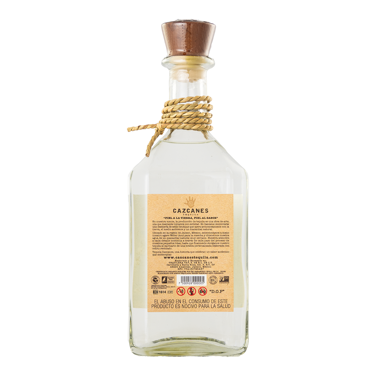 Tequila Cazcanes Blanco No.10 750 Ml