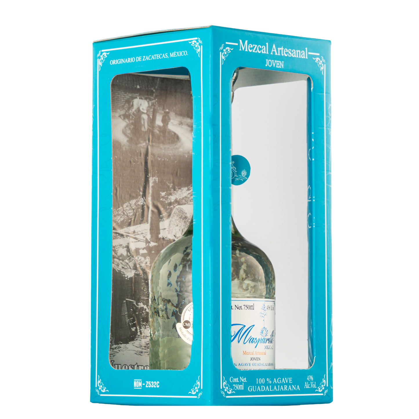 Mezcal Artesanal Masparillo Joven 750 Ml