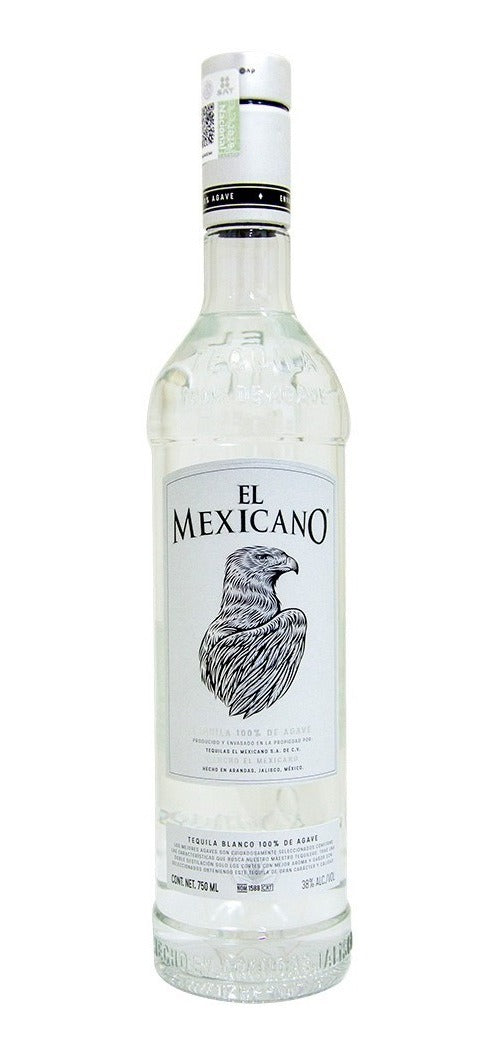 Tequila El Mexicano Blanco 100% De Agave 750ml