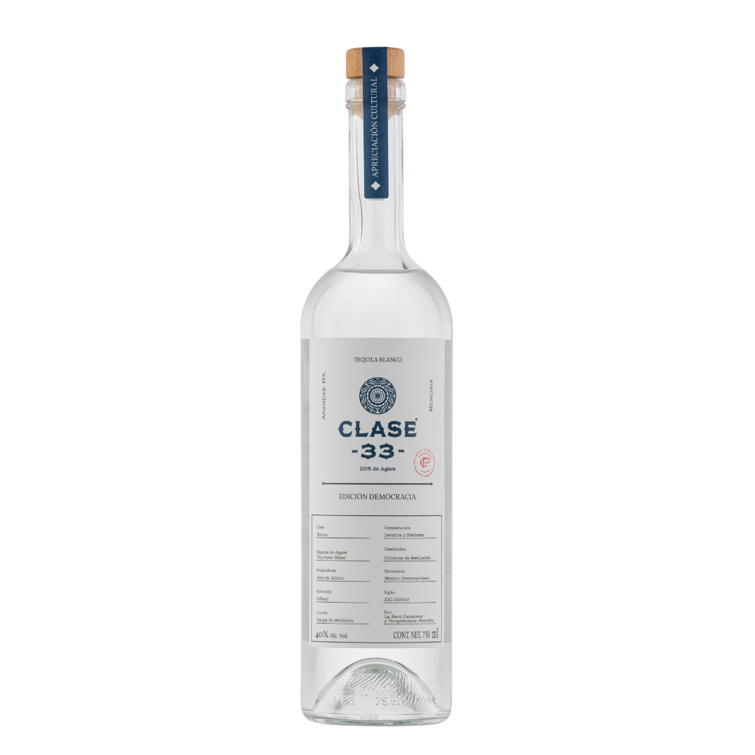 Tequila Clase 33 Edición Democracia Blanco 750 Ml