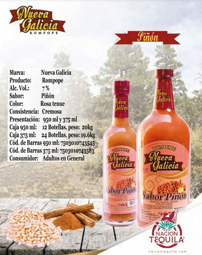 Rompope Nueva Galicia Piñon 950ml