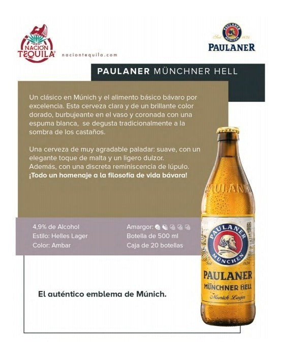 Cerveza Paulaner Münchner Hell 500ml