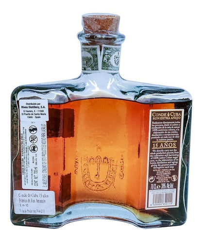 Ron Conde De Cuba Extra Añejo 15 Años Edición Limitada 700ml