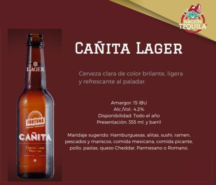 Cerveza Artesanal Fortuna Cañita 355 Ml