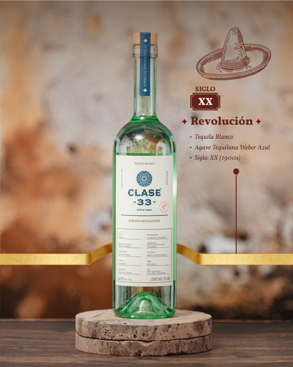Tequila Clase 33 Edición Revolución Blanco 750 Ml