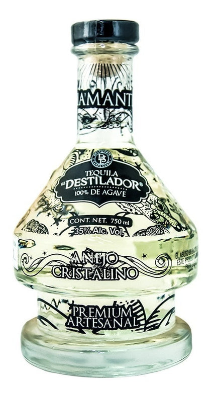 Tequila Destilador Artesanal Añejo Cristalino 750ml