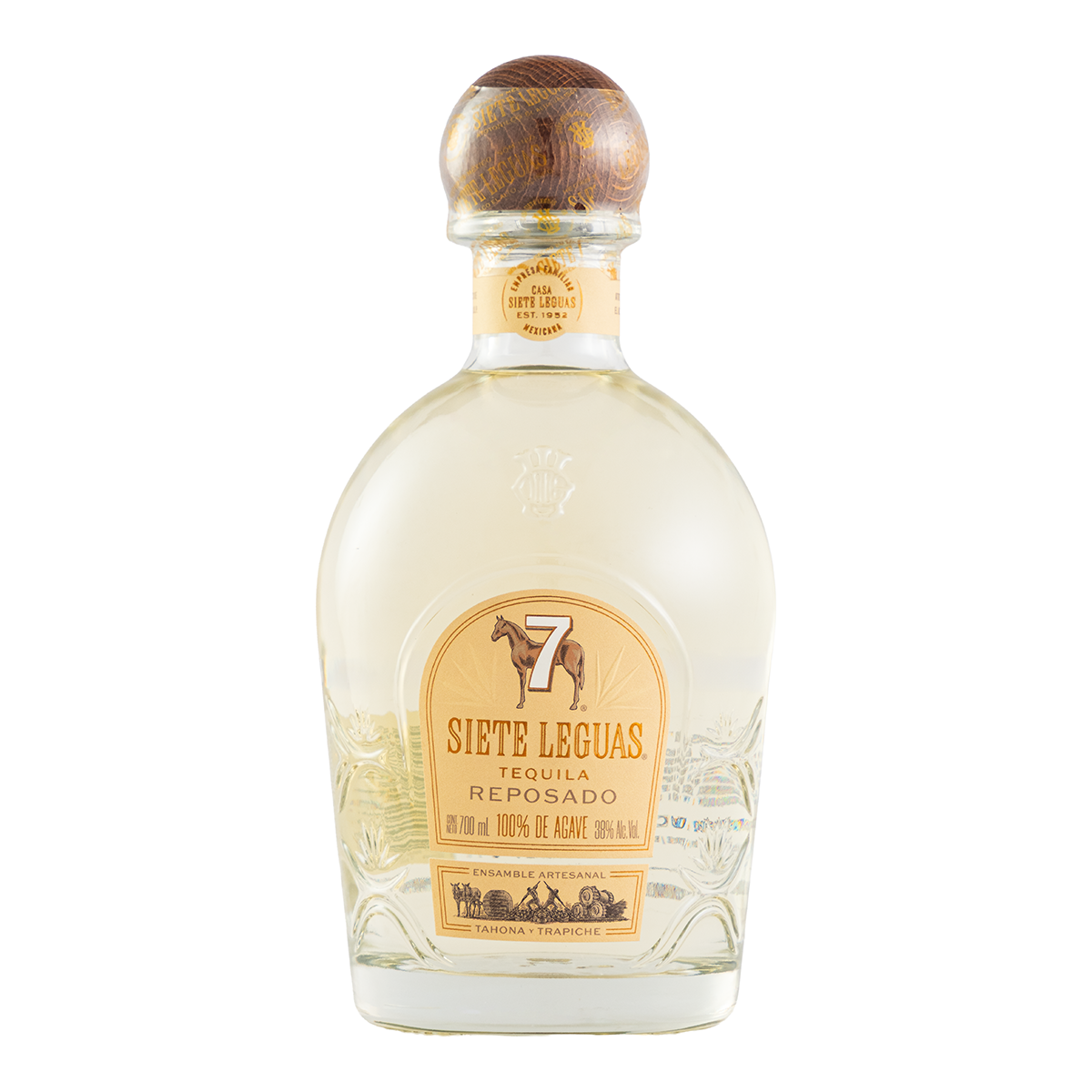 Tequila Siete Leguas Reposado Ensamble Artesanal 700 ml
