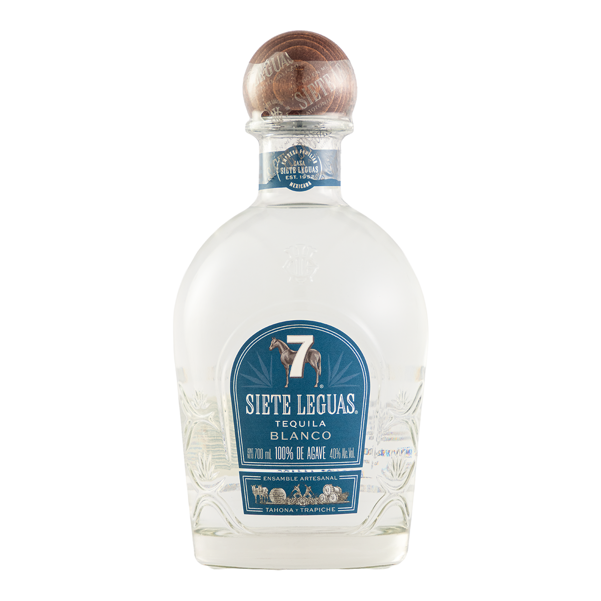 Tequila Siete Leguas Blanco Ensamble Artesanal 700 ml
