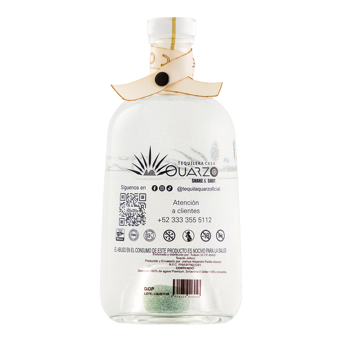 Tequila Quarzo Poder (Transparente) 700 Ml