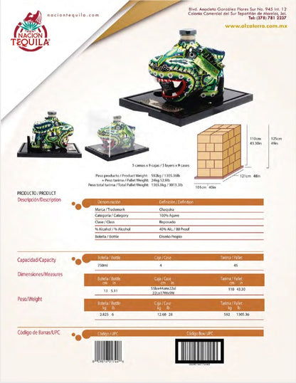 Tequila Chaquira Reserva Del Jaguar Reposado