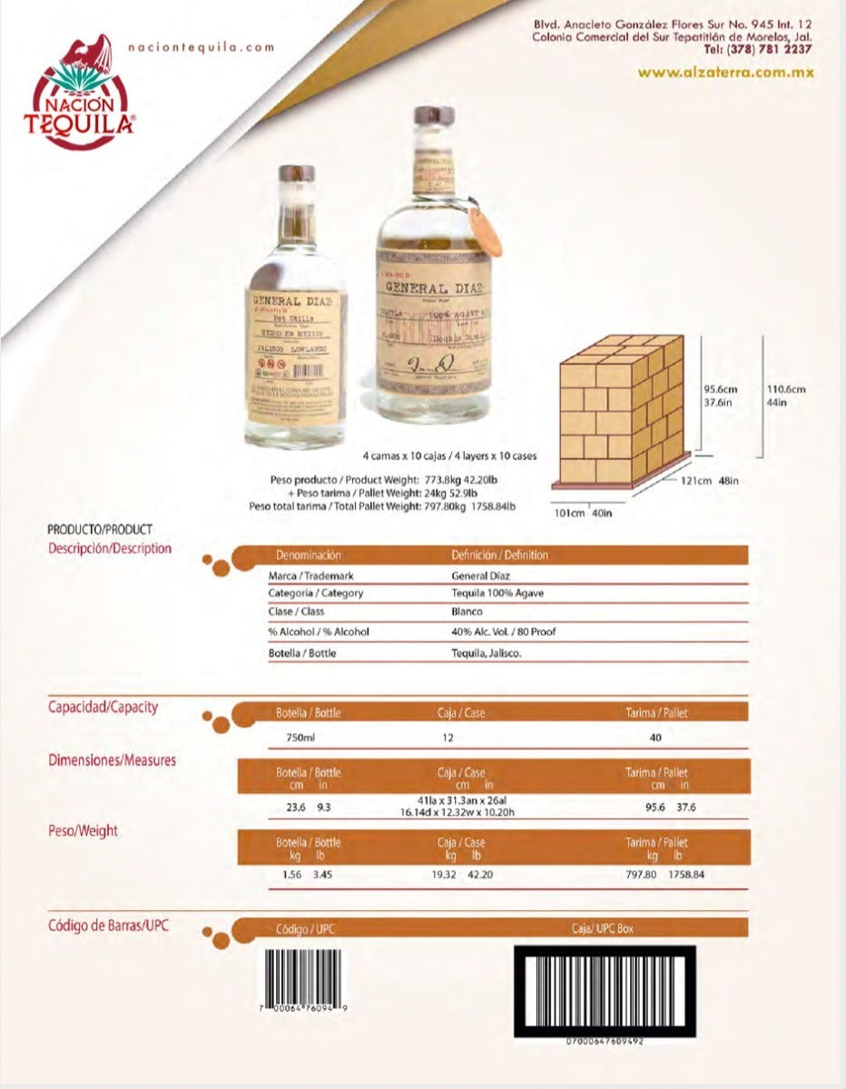 General Diaz Blanco 750 Ml