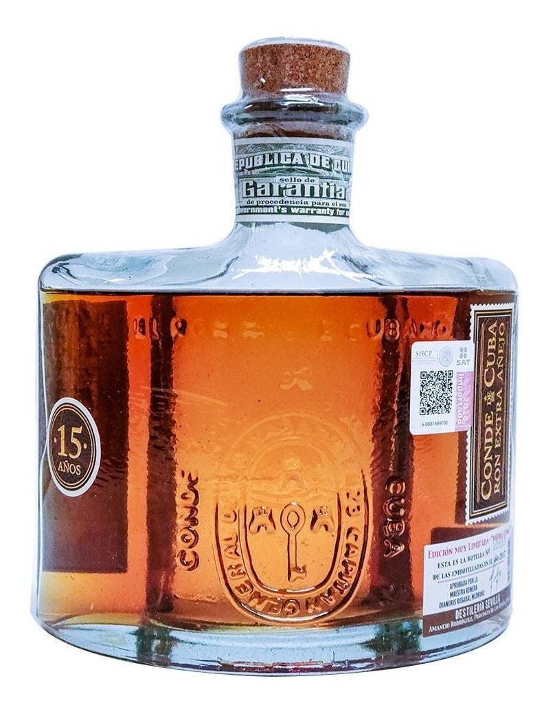Ron Conde De Cuba Extra Añejo 15 Años Edición Limitada 700ml